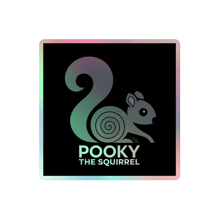 Pooky's Holographic Squirrel Sticker Set product image (2)