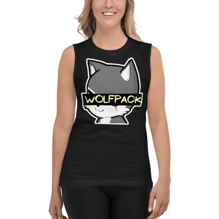 Unisex WOLFPACK Muscle Shirt (Chibi Wolf) product image (5)