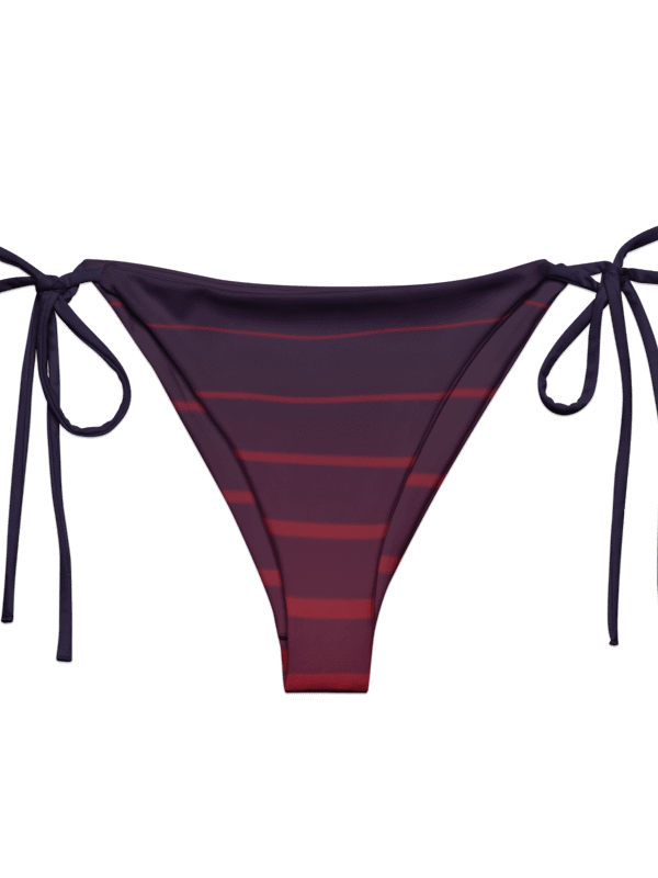 Purple Stripes String Bikini BOTTOM– BOURNE to Cape Cod™ | Blue Logos product image (1)