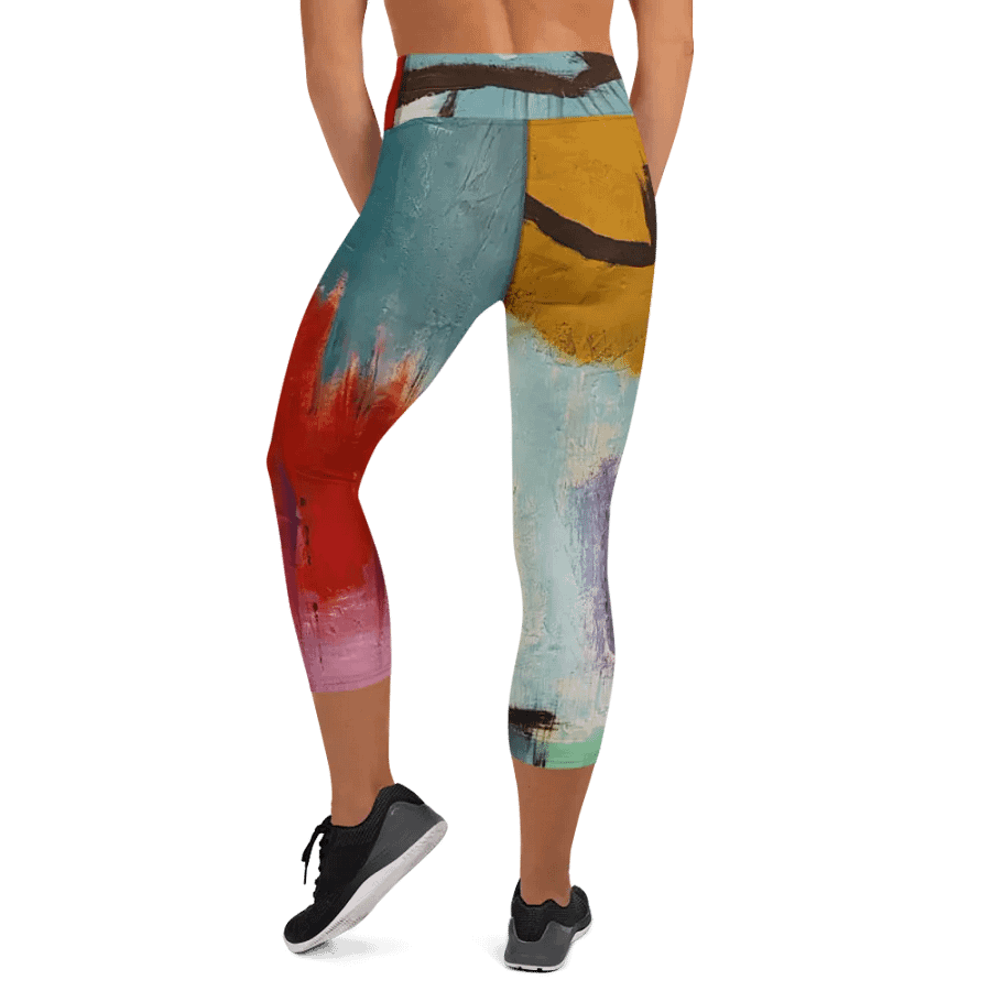 original artwork printed on yoga leggings, workout with style product image (5)