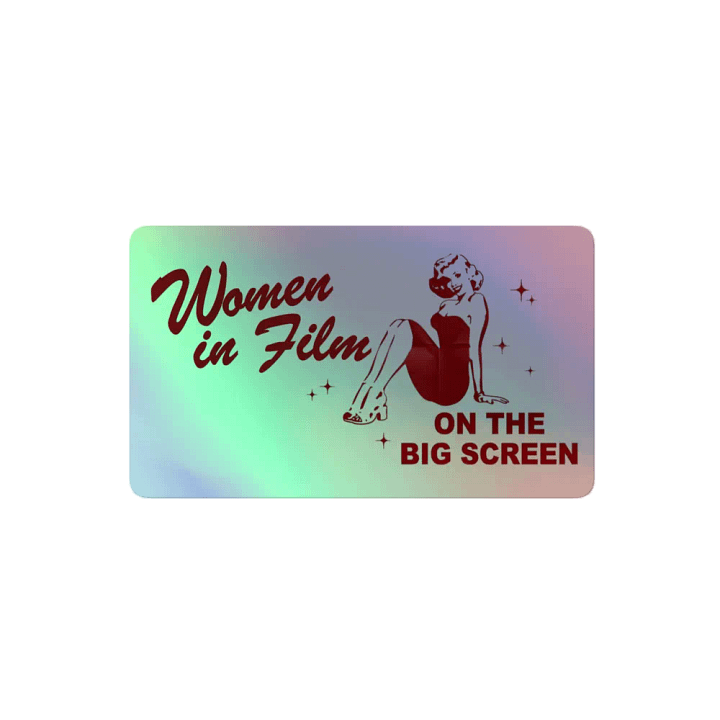 Wifs on the big screen holographic sticker product image (2)