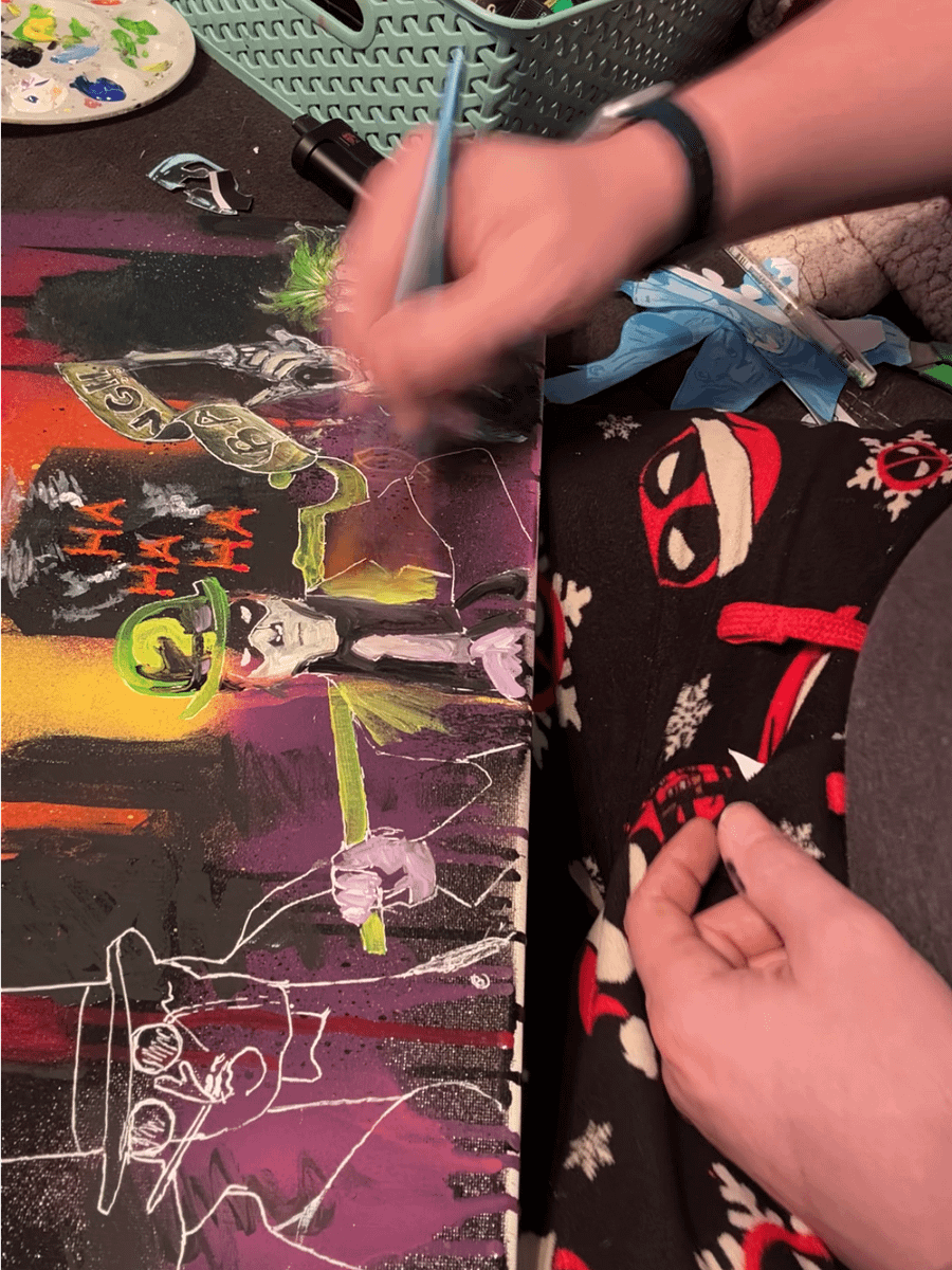 Canvas Prints of Bat Guy vs Bad Guys product image (8)