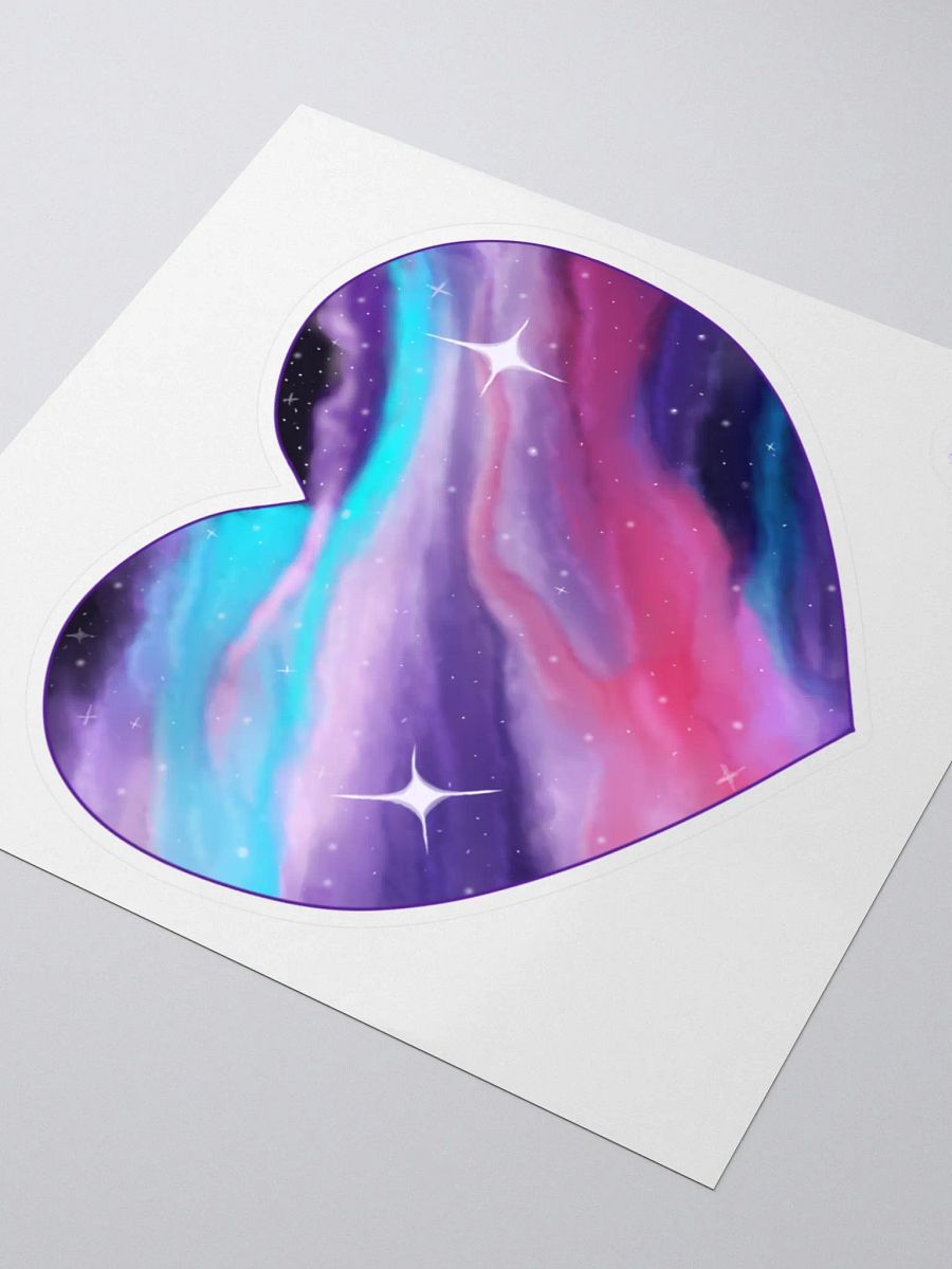 SilverGemini - Galaxy Love Heart Sticker product image (3)