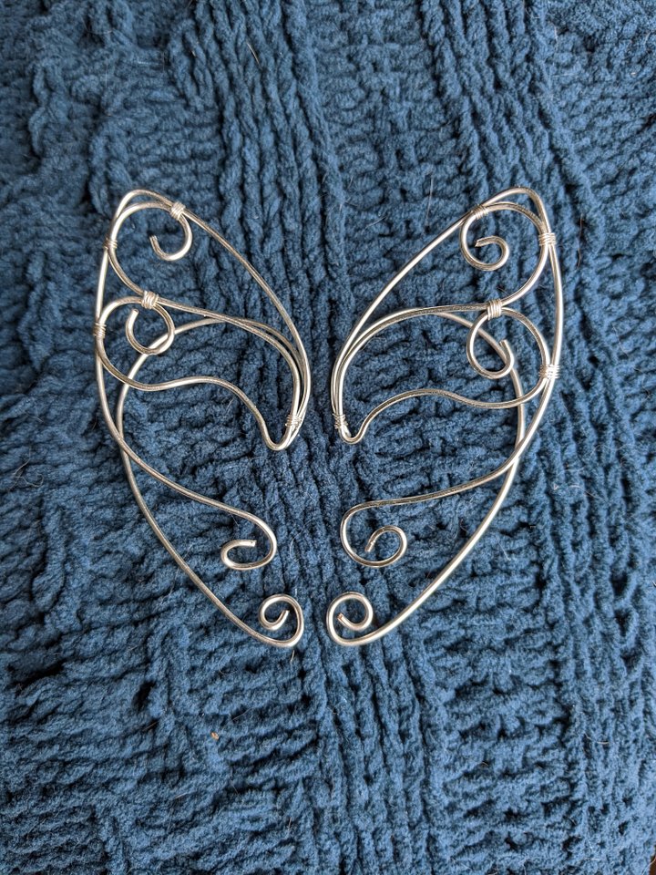 Wire Elf Ears - Standard Silver product image (1)