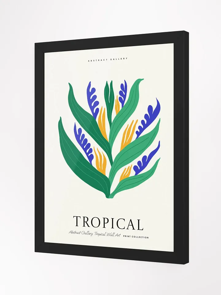 Tropical Leaf Dance - Framed Poster product image (2)