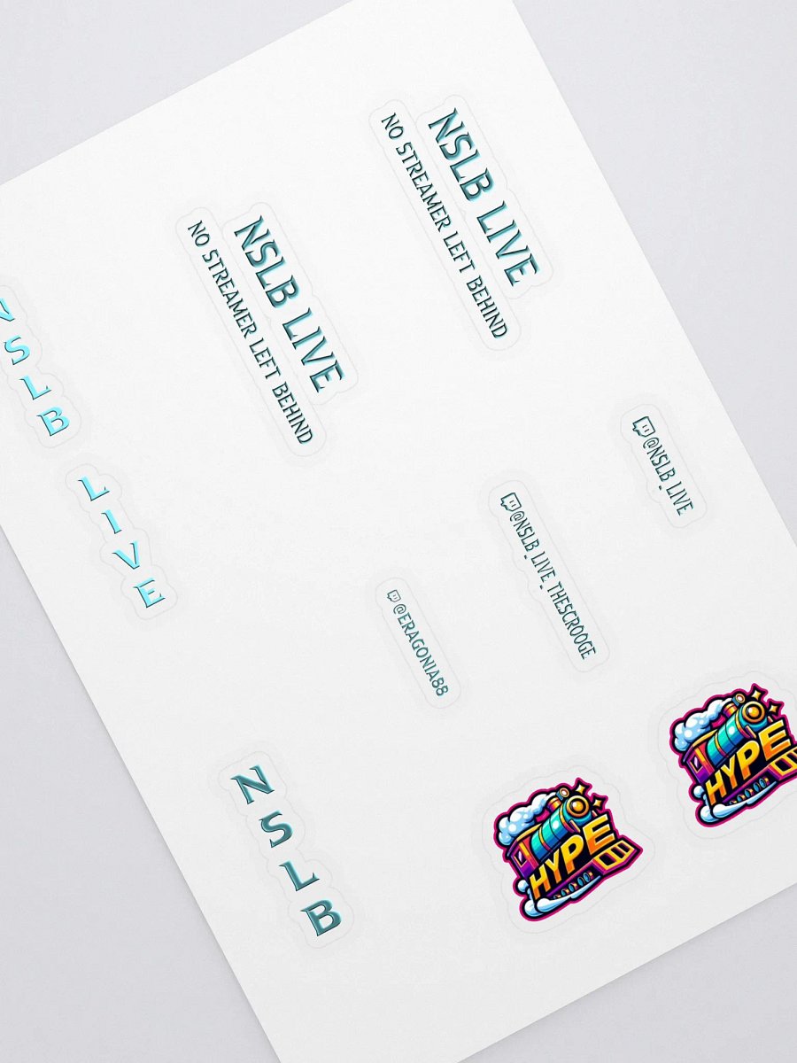 NSLB LIVE Hype Train Sticker Sheet product image (1)