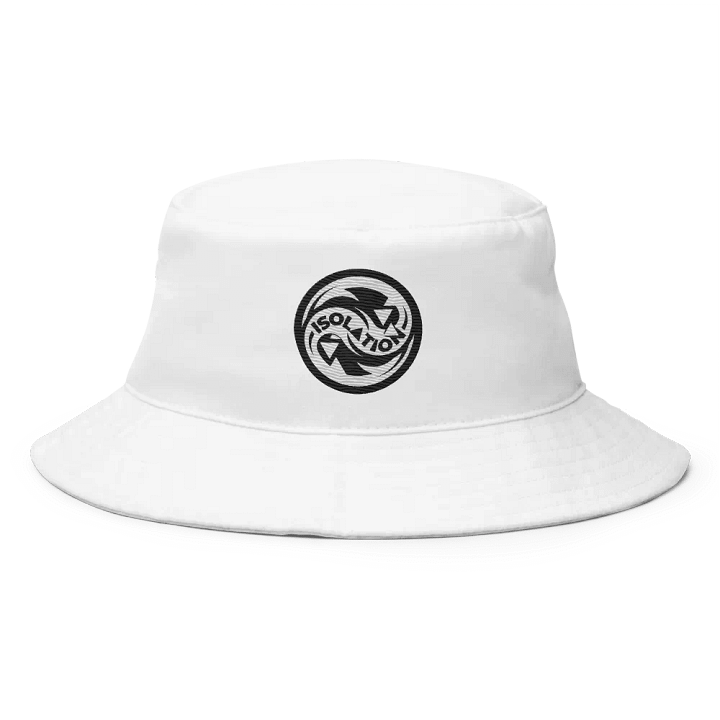ISOL▲TION — 2024 LOGO — BUCKET HAT — B&W product image (2)