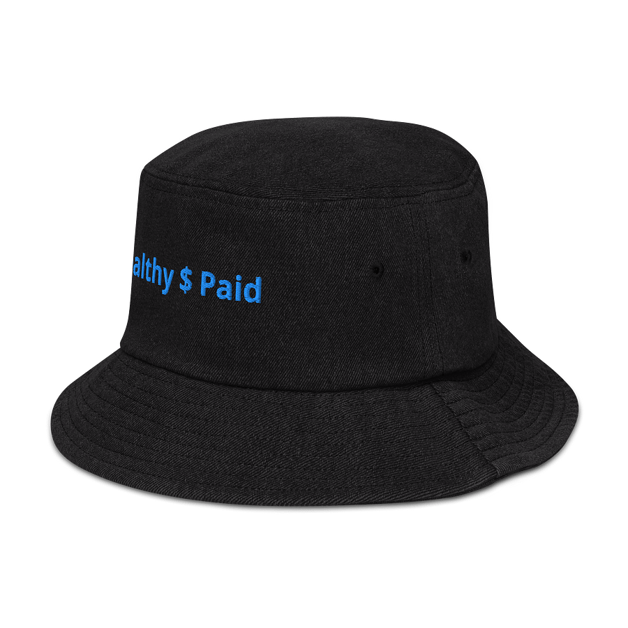 BLUE DIAMOND Wealthy $ Paid Denim Bucket Hat product image (6)