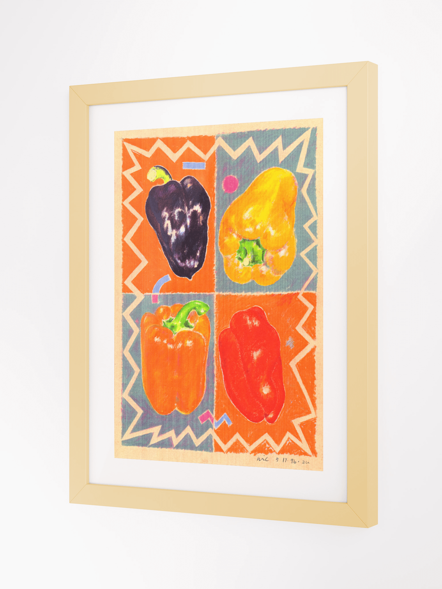 Peppers print framed product image (2)