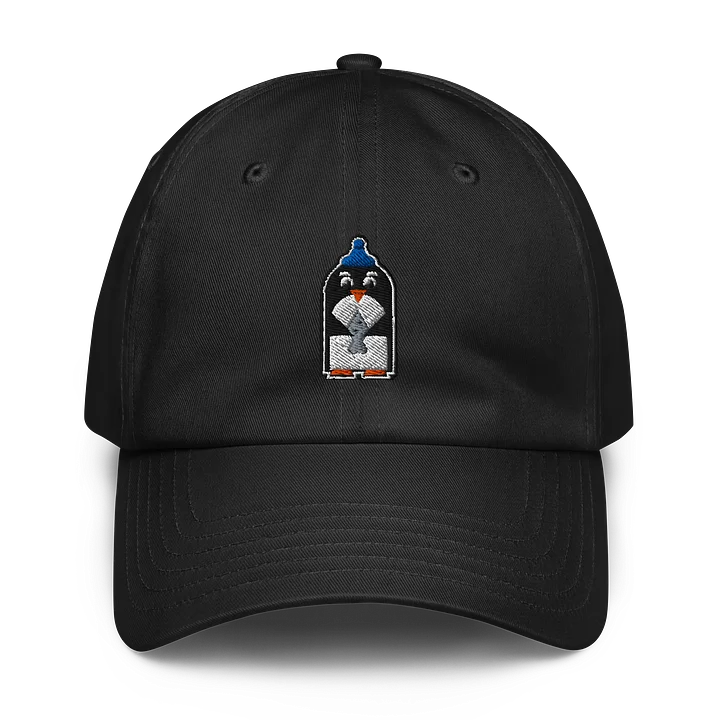 Geometric Penguin With A Fish Dad Hat product image (1)