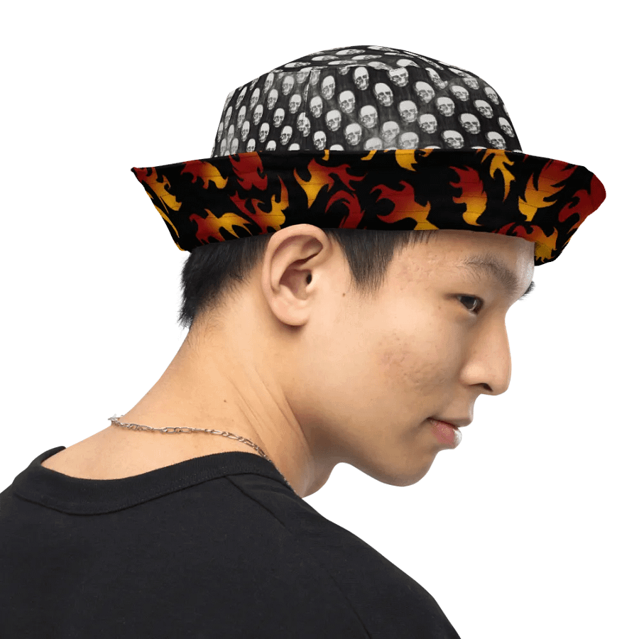 Skulls and Flames Buckethat product image (3)