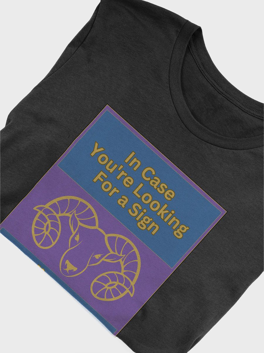 I'n Case You’re Looking For A Sign Aries Zodiac Sign T-Shirt, Zodiac Sign Vibes T-Shirt, Aries T-Shirt, Astrological T-shirt. product image (4)