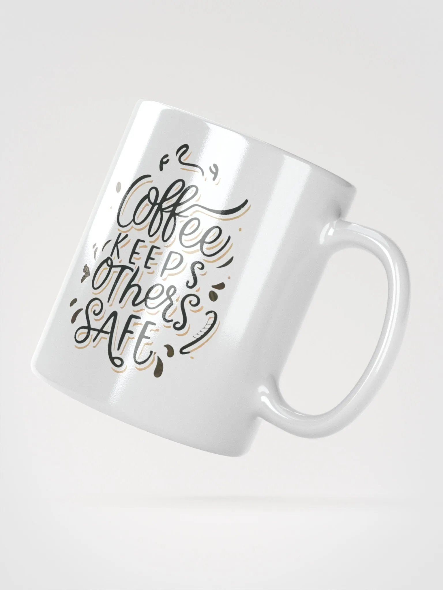Coffee Keeps Others Safe Ceramic Mug product image (2)