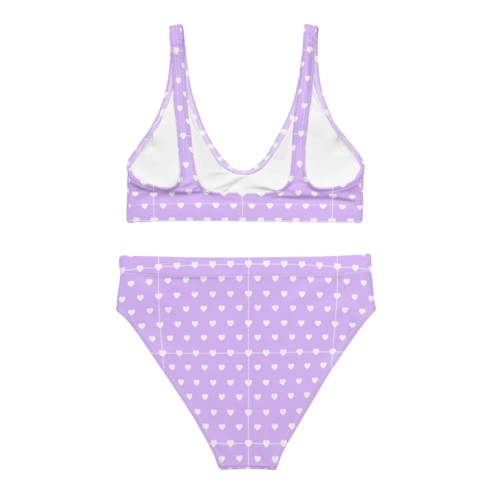 Pastel Heart Seamless Pattern High Waisted Bikini - V3 product image (5)