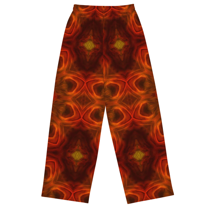 Orange Soft Kaleidoscope Wideleg Pants product image (2)