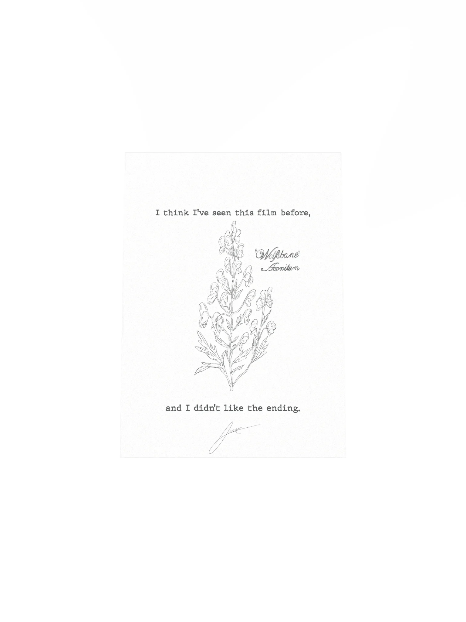 "Wolfsbane Aconitum" Poster product image (4)