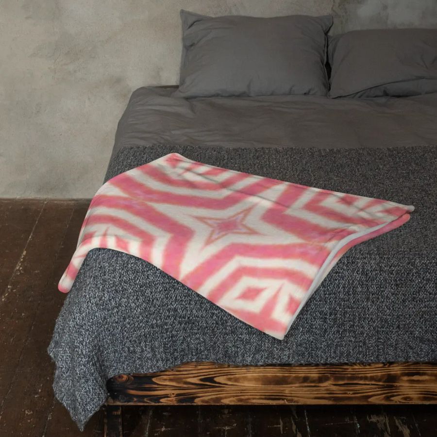 Vibrant Pink Blend-Throw Blanket product image (4)