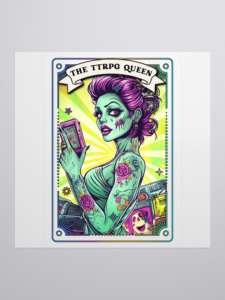Zombabes: The TTRPG Queen Sticker product image (2)