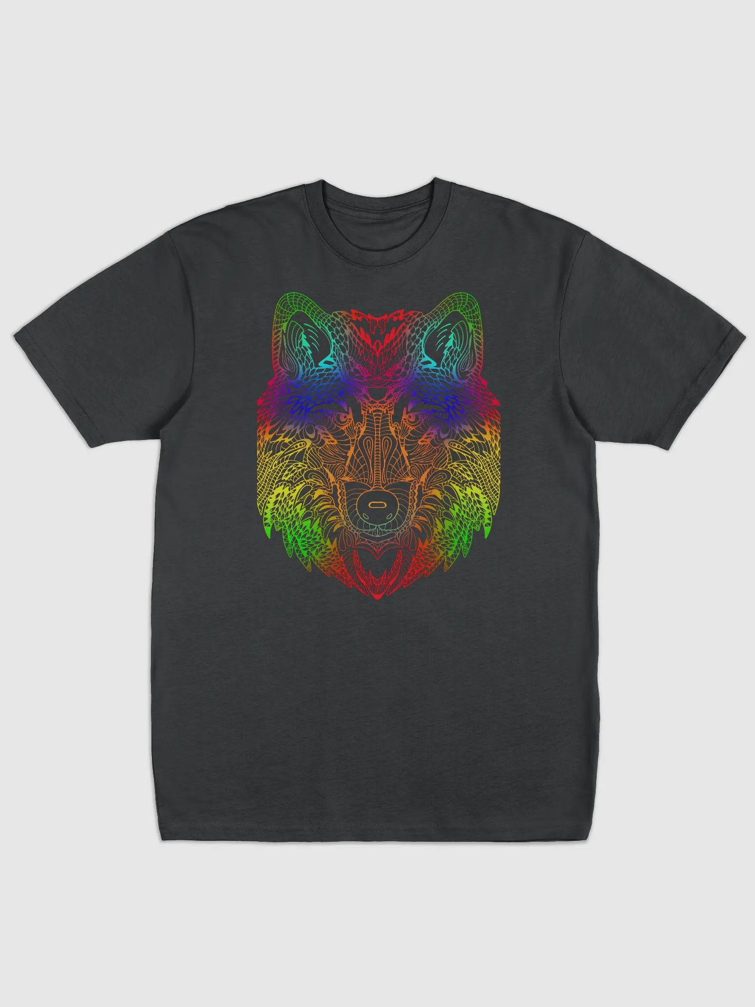 Vibrant Wolf Graphic Tee product image (2)