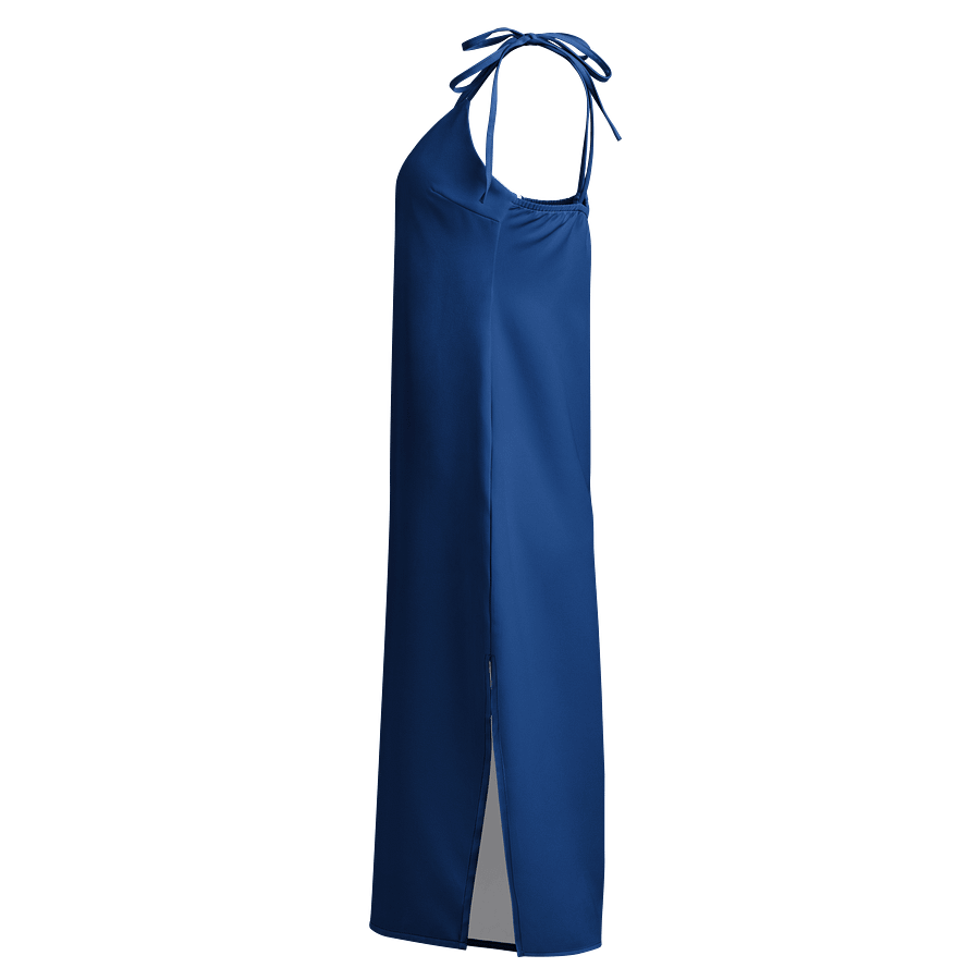 Midnight Veil Designs Sjip Dress - Blue Gothic Chiffon Midi product image (3)