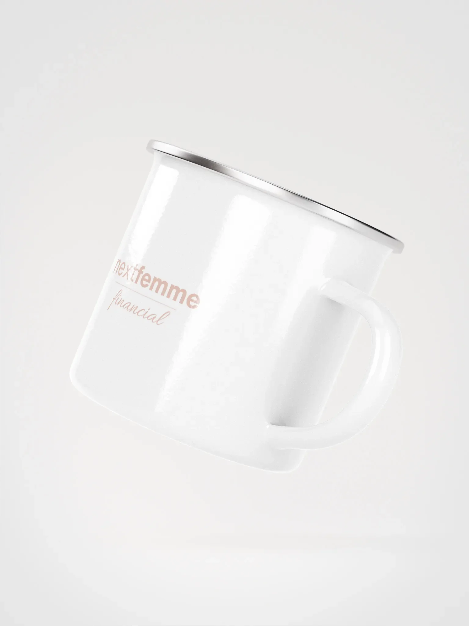 Wanderlust Enigma Enamel Mug with Pink Logotype product image (3)