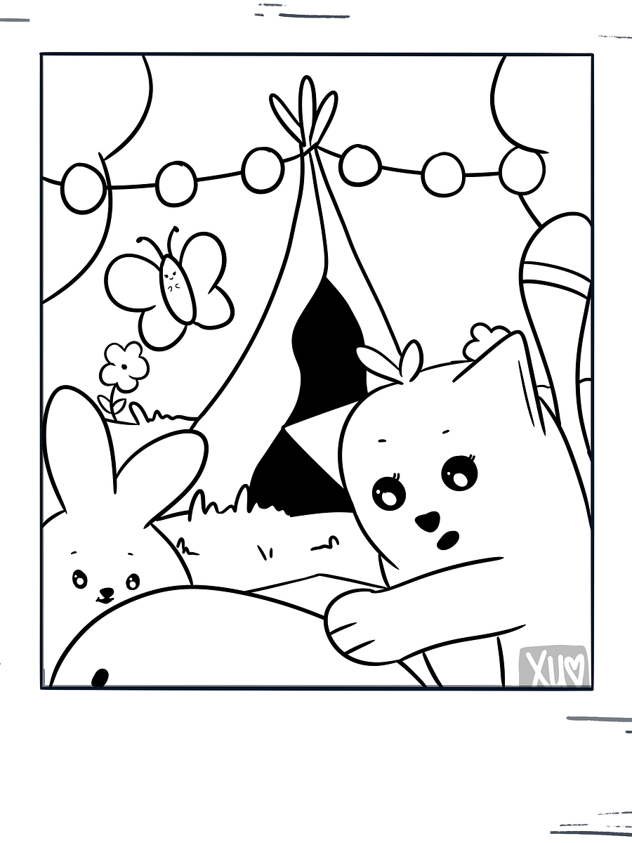Watermelon Picnic Snap #6 Coloring Page product image (1)