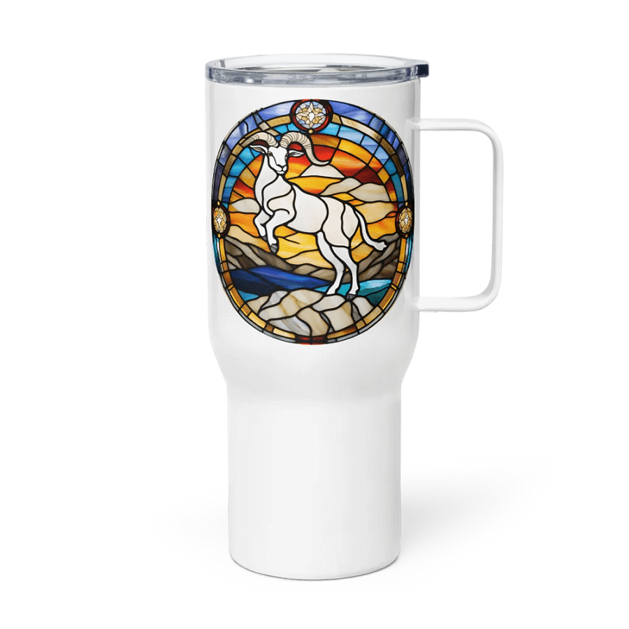 Spiritual Capricorn - Unique Travel Mug Design - Circle Energy product image (3)