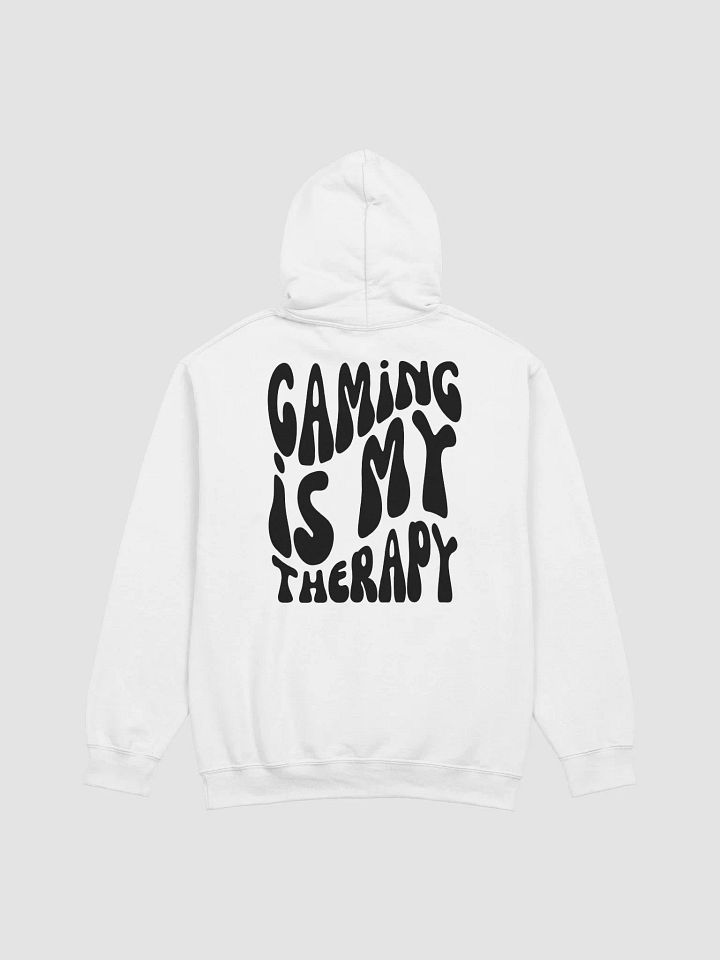 Gaming Is My Therapy with KBM Smiley Classic Hoodie (Black) product image (2)
