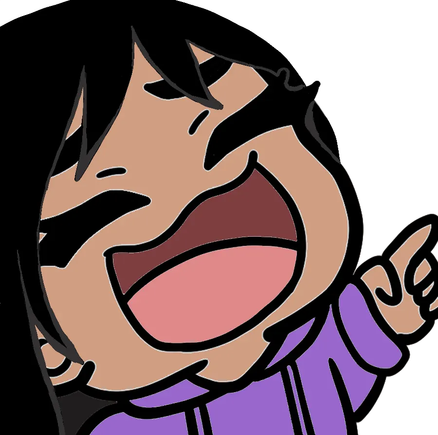 Laugh Emote - Black Hair, Brown Skin product image (1)