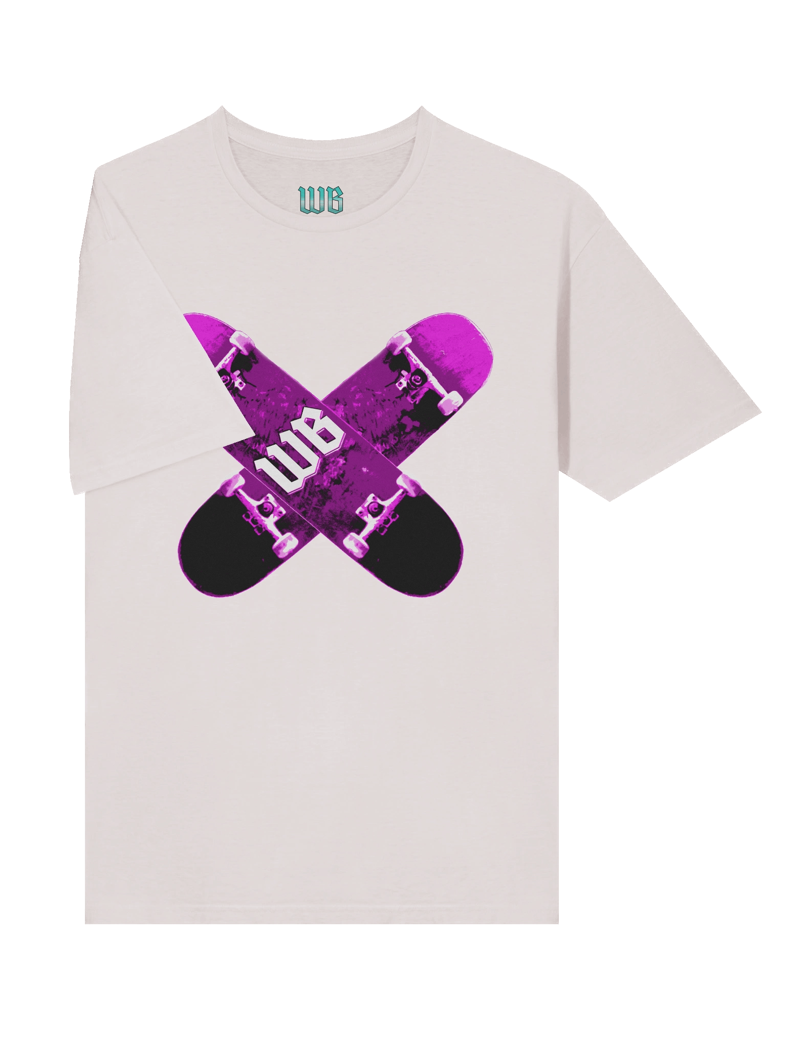 Pink Poster Skateboard T-Shirt product image (5)