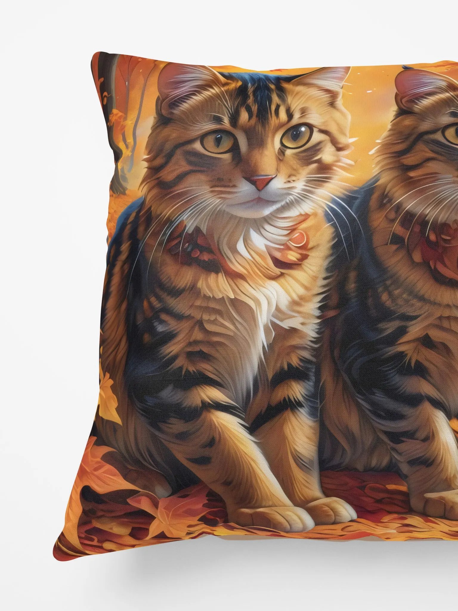 Autumn Feline Harmony Pillow product image (5)