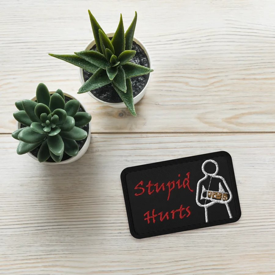 Stupid Hurts Embroidered Patch product image (4)