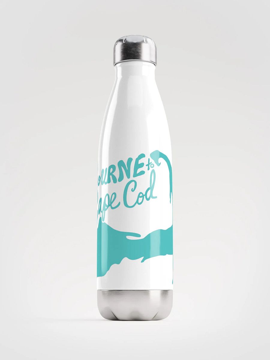 BOURNE to Cape Cod™ | Stainless Bottle | Dark Turquoise on White 💧 product image (1)