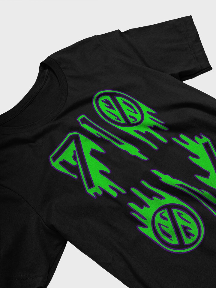 710 OIL Drip Creepy Cannabis Unisex T-Shirt, Stoner Horror Lover Weirdo Weed Tee, Green Purple Ganja Shirt, Reefer Twisted Budz 420 Clothing product image (2)