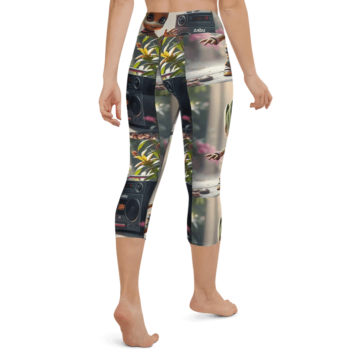 Retro Tree Spirit Yoga Capri Leggings product image (2)