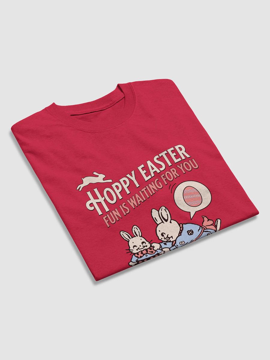 Hoppy Easter Shirt | Retro Bunny Graphic Tee | Cute Old-School Vibe Easter T-Shirt for Women, Moms & Vintage Lovers product image (9)