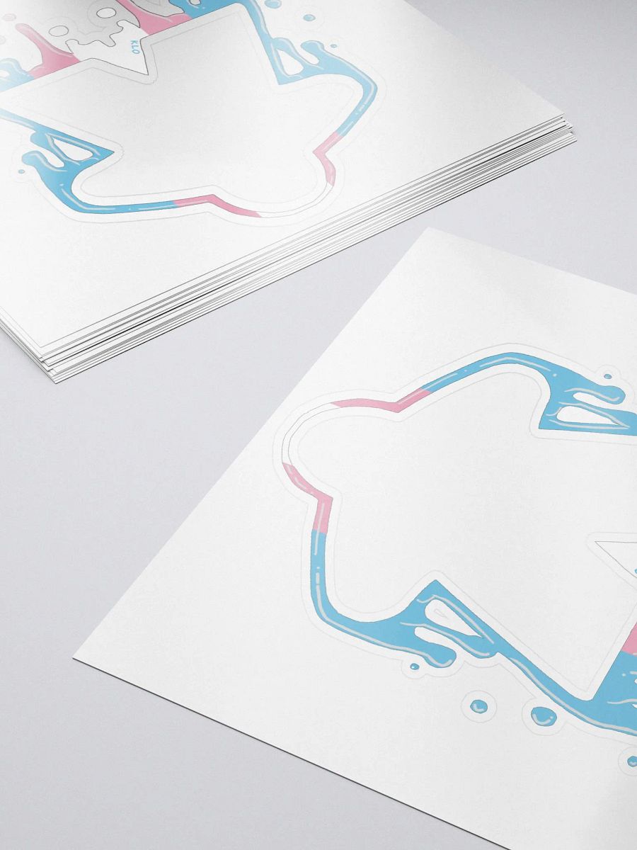 Drippy Trans Pride Meeple Sticker product image (5)
