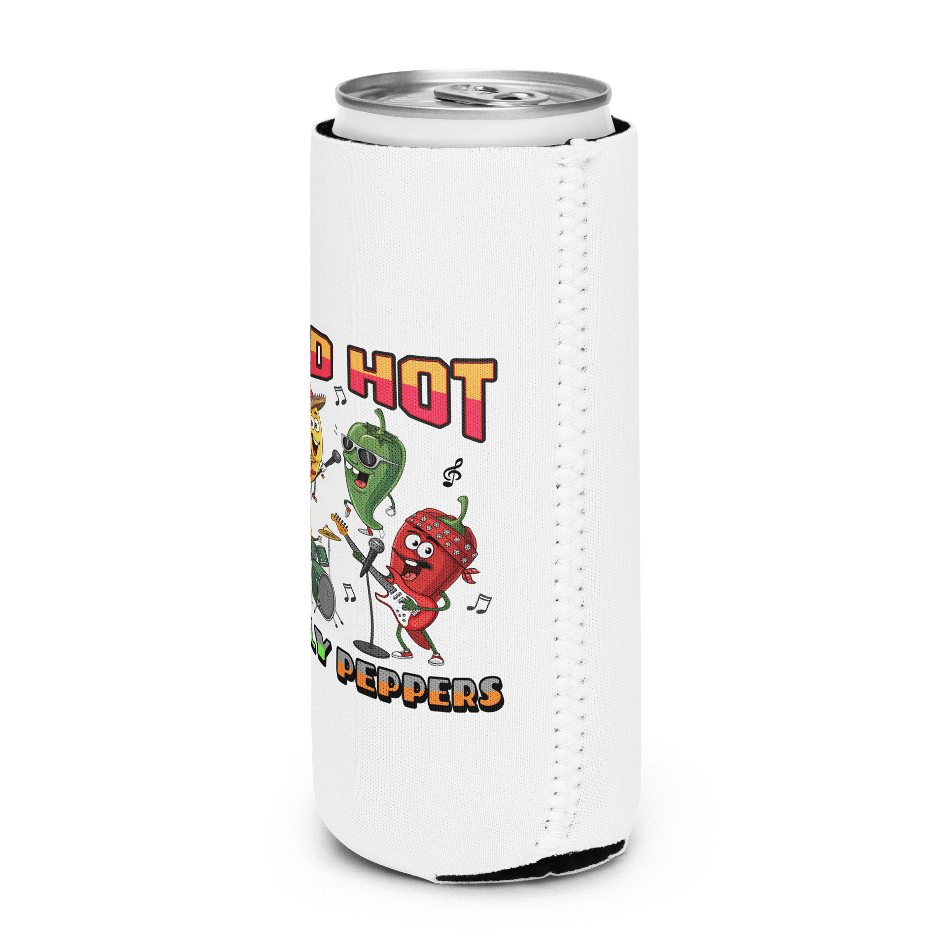 Red Hot Silly Peppers Sizzling Band Can Cooler product image (2)