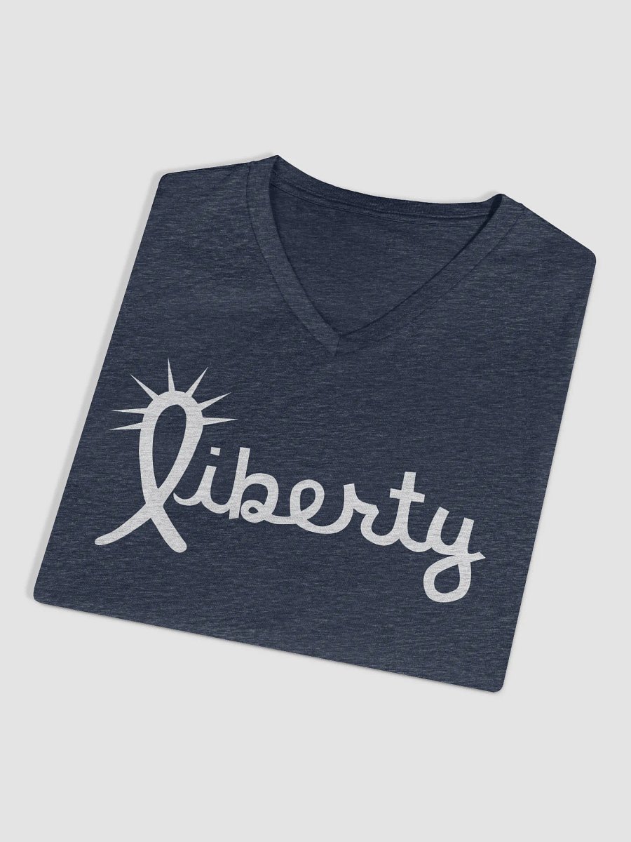 Women's Navy Heather V-Neck T-Shirt product image (3)