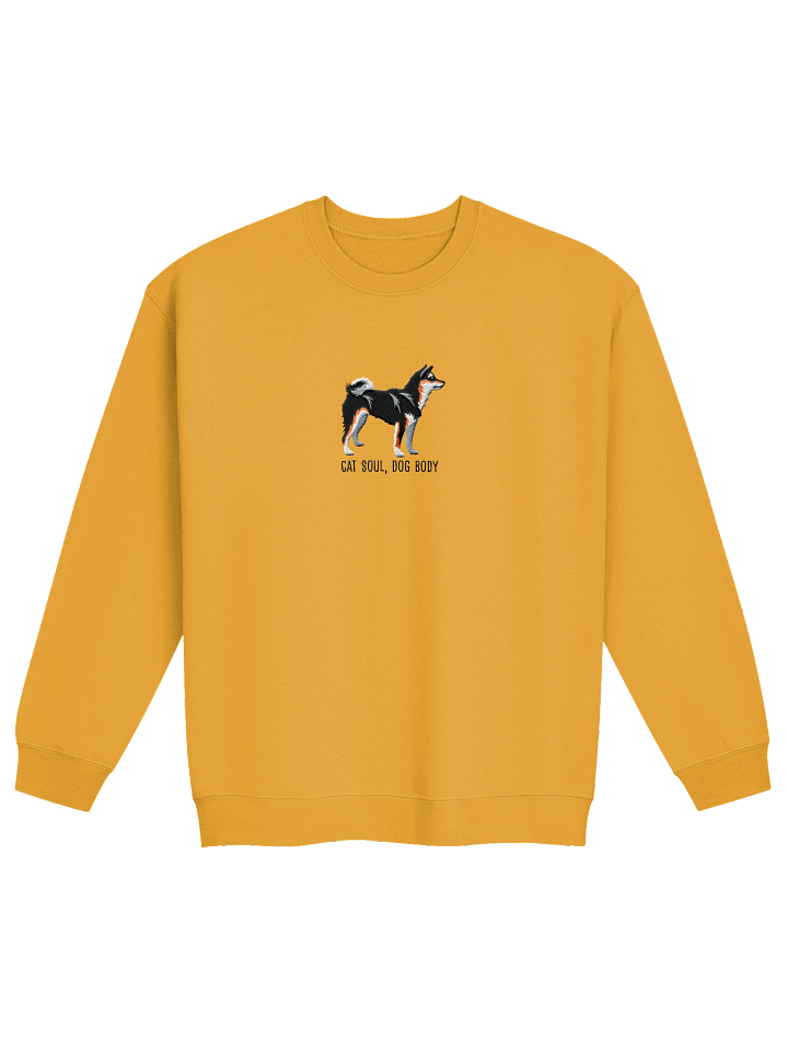 Cat Soul, Dog Body Sweatshirt (Embroidered) of a Japanese Shiba Inu(Tricolor) product image (13)
