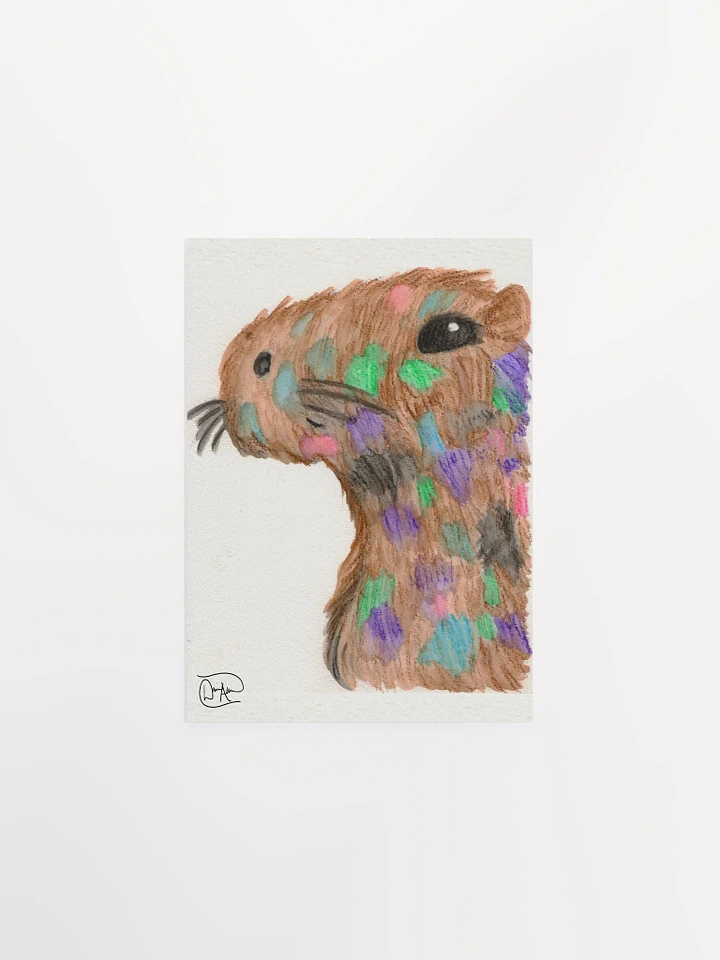 Chaos Capybara Watercolour Print product image (1)