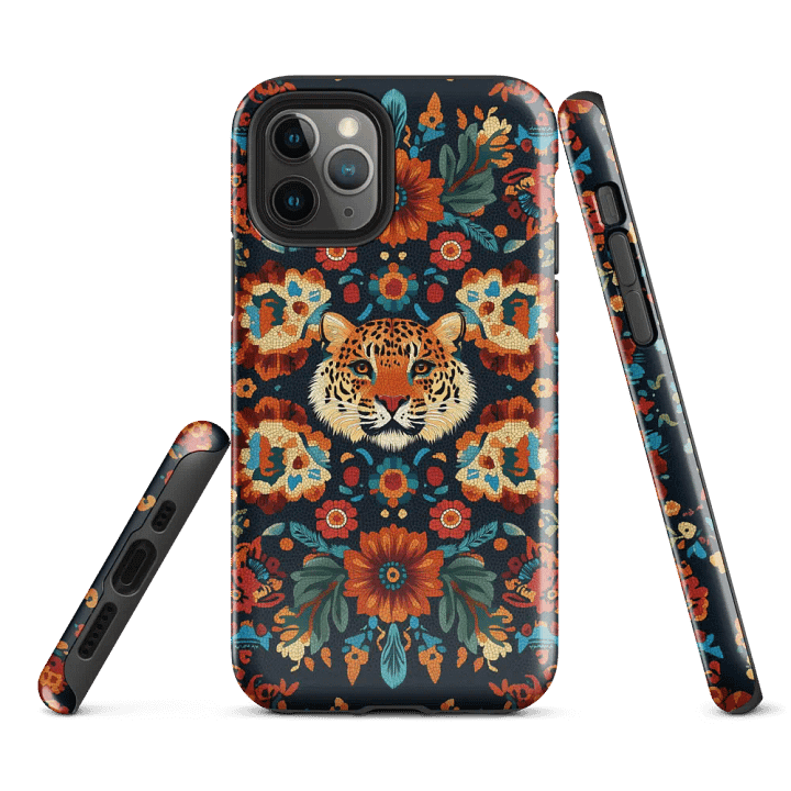 Leopard Floral - Tough Phone Case product image (1)