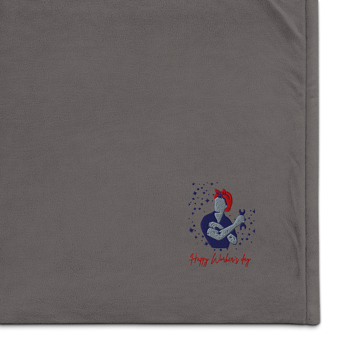 Confident Worker Sherpa Blanket product image (1)
