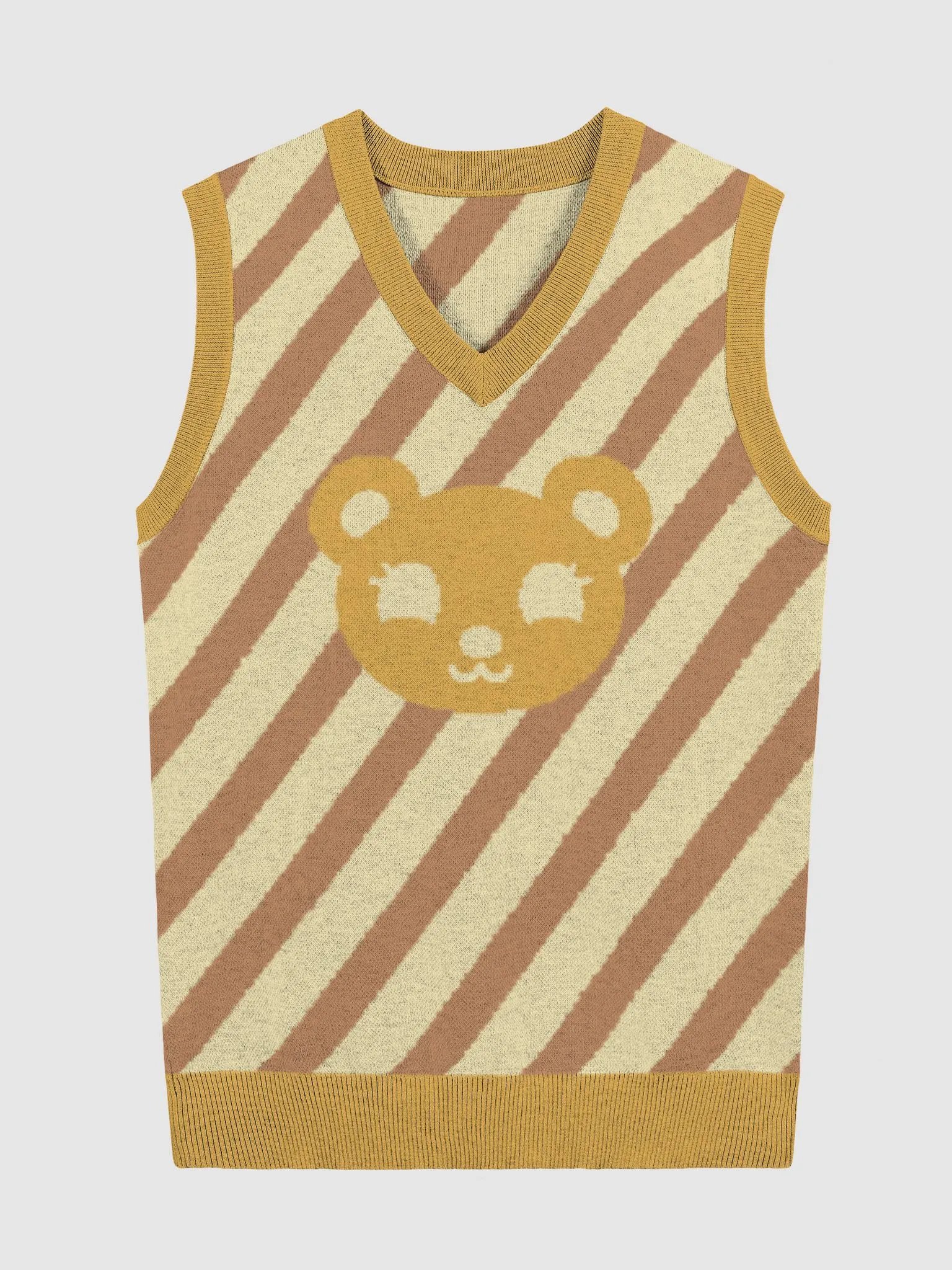 TeddyChan Stripe Vest - Yellow product image (3)