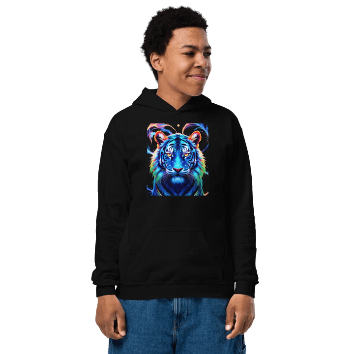 Neon Tiger Fantasy Youth Hoodie (Kid's Unisex) product image (1)