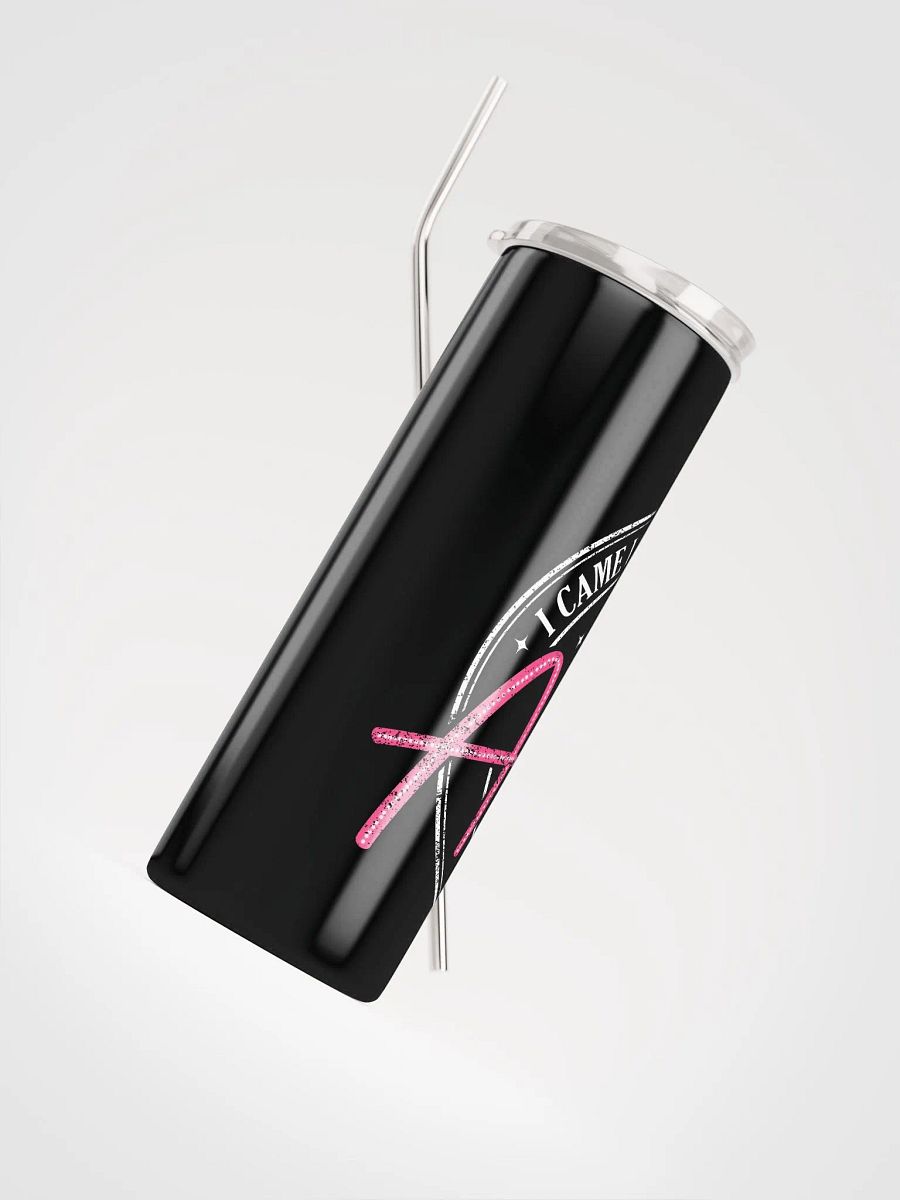 Vibrant 'Anxiety' Stainless Steel Tumbler with Reusable Straw product image (4)