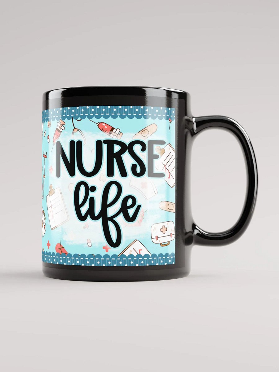 Nurse Life Essentials Blue Pattern Mug product image (1)