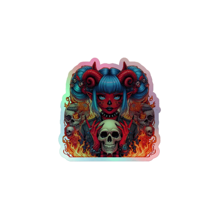 You summoned me holographic sticker product image (1)