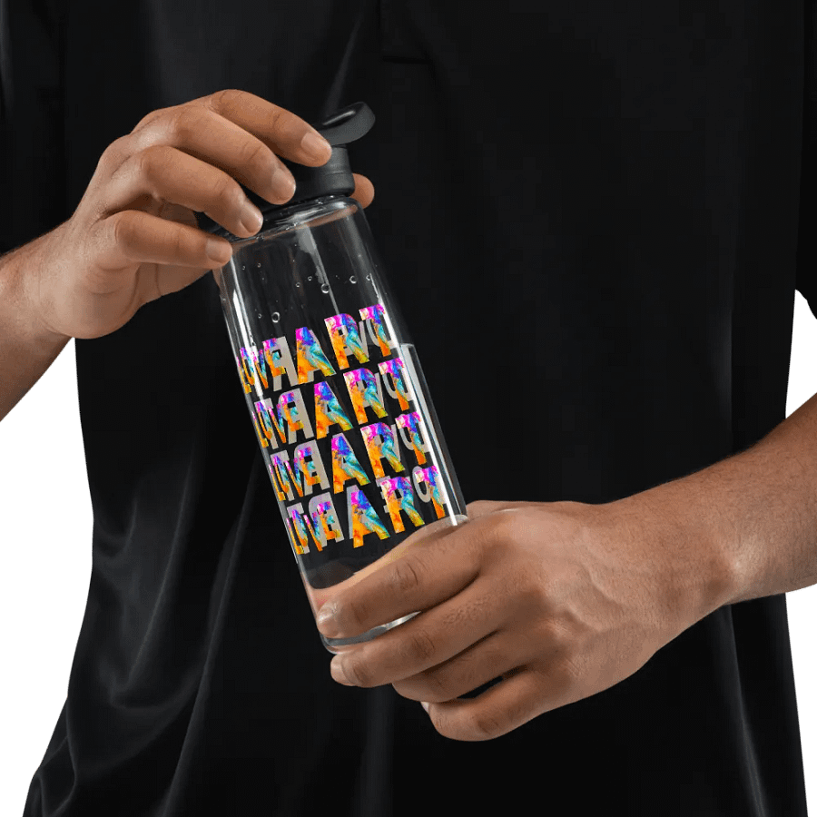 Camelback water bottle with trendy artful  design 'I Love Art' design. product image (8)