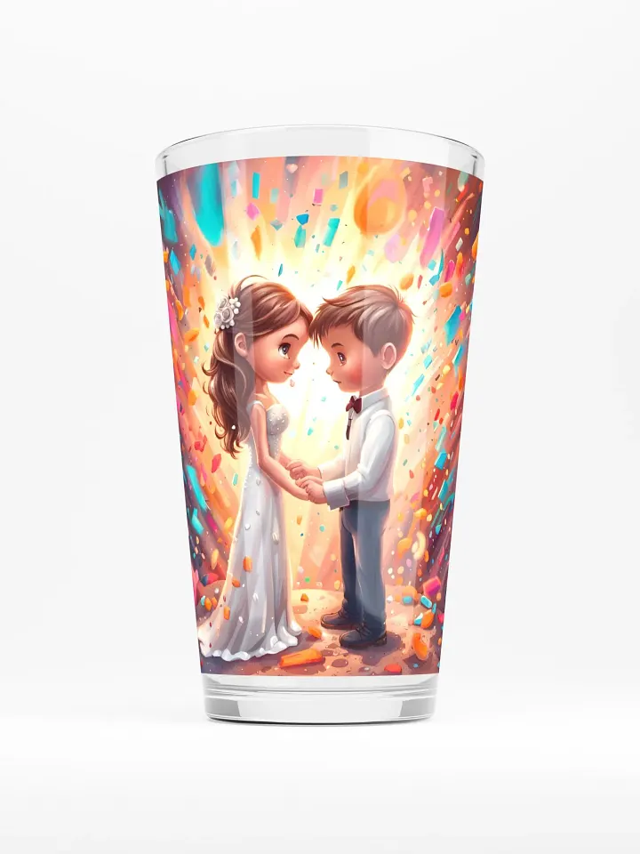 Cute Couple Pint Glass product image (1)